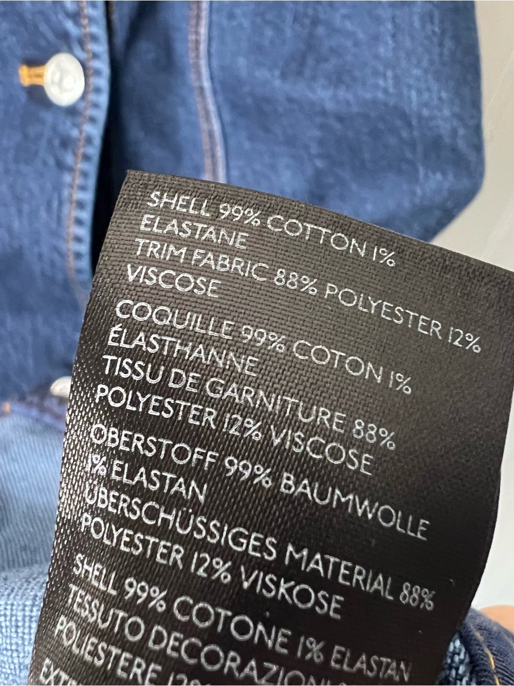 Pilcro Indigo Denim Double-Breasted Midi Dress - Picture 5 of 6